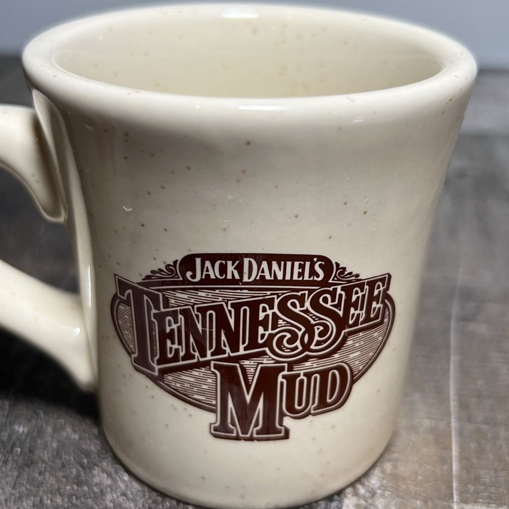 Vintage Jack Daniels Tennessee Mud Stoneware Recipe Coffee Mug Set of 2 - Picture 3 of 6